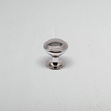 Polished Nickel Barlow Furniture Knob On White Background