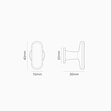 Milliner Furniture Knob - Polished Nickel