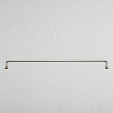 Polished Nickel Sycamore Furniture Handle On White Background