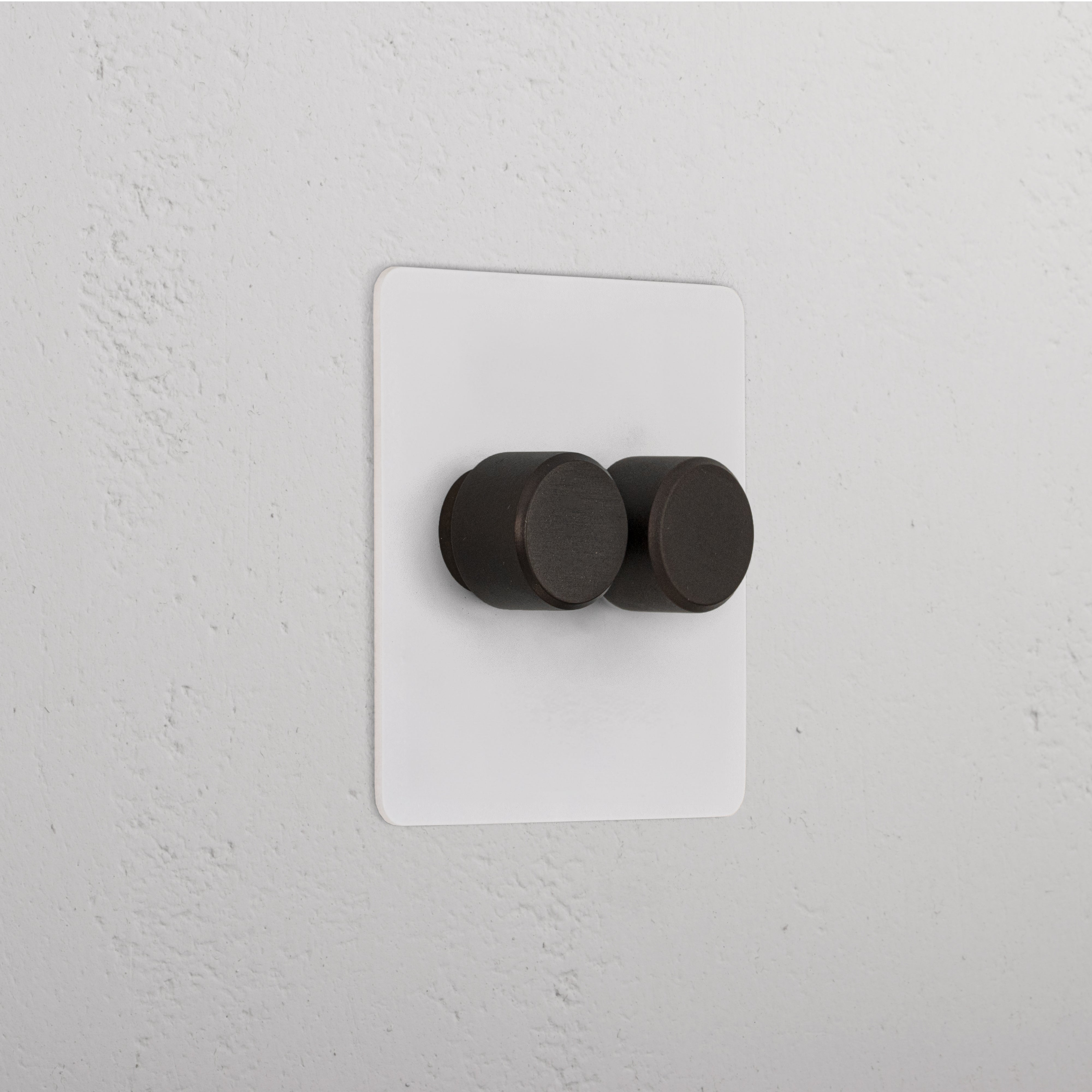 2G Dimmer Slimline Switch _ Paintable Bronze