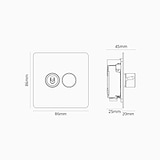 2G Mixed Switch 1T1D - Polished Nickel