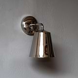 Polished Nickel Richmond Medium Wall Light On Grey Background