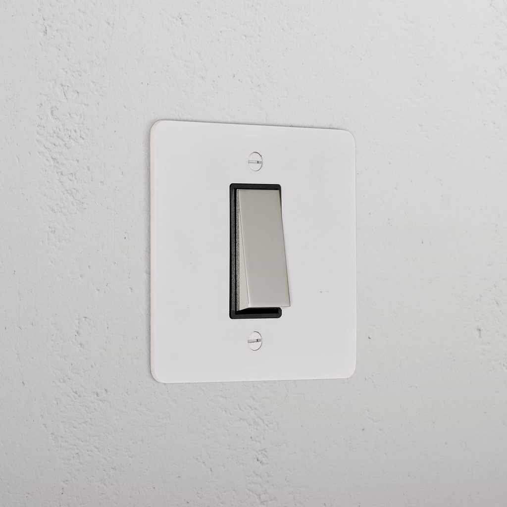 1G Intermediate Rocker Switch _ Paintable Polished Nickel Black