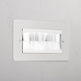 Double Module Brush Plate _ Paintable White