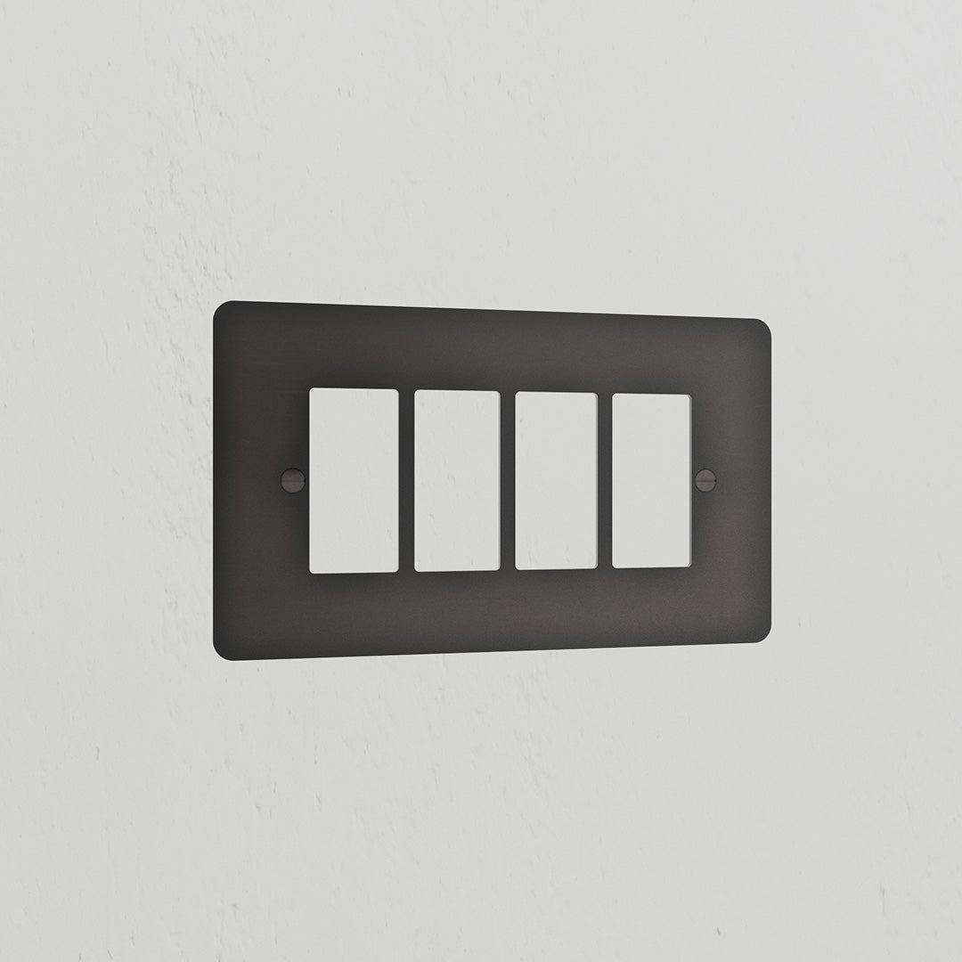 4G Rocker Switch Plate - Bronze