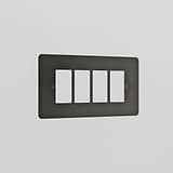 4G Rocker Switch Plate - Bronze