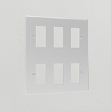 6G Rocker Switch Plate - Clear White