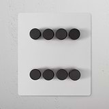 8G Dimmer Switch in Paintable Bronze finish, suitable for 8G Switches & Dimmers, displayed on a white background.