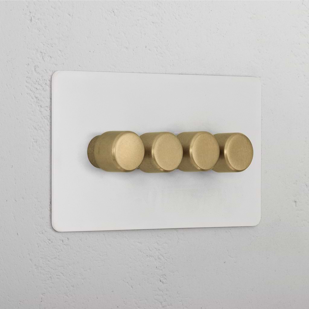 4G Dimmer Switch _ Paintable Antique Brass