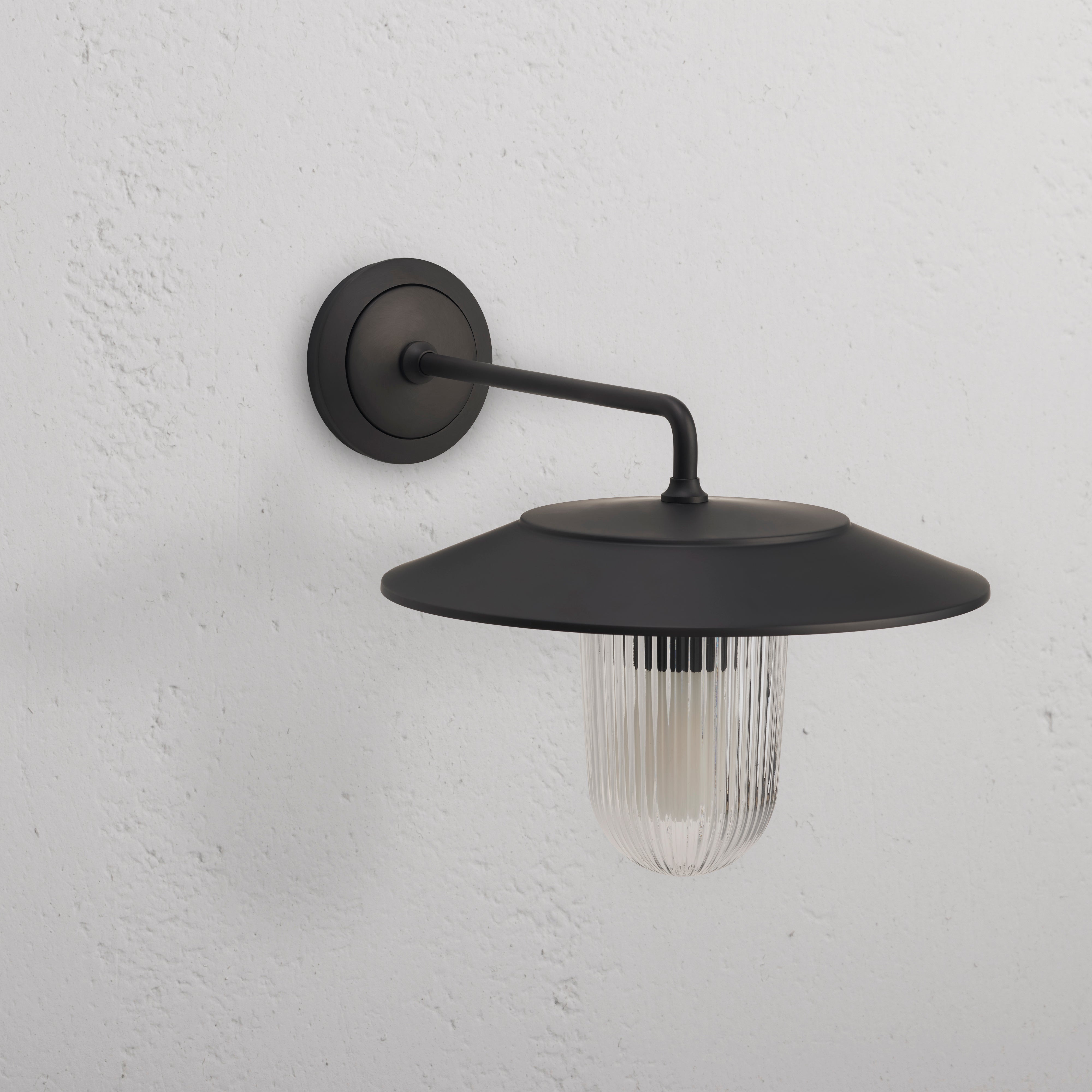 Kensington Wall Light Fluted Glass – Bronze