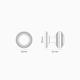 Poplar Sprung Door Knob - Bronze