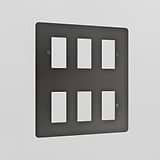 6G Rocker Switch Plate - Bronze