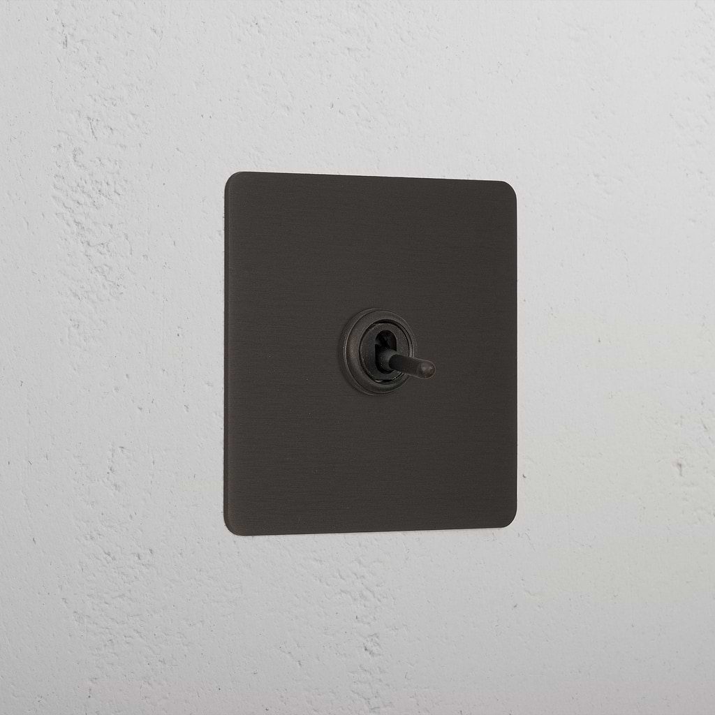 1G Double Pole Toggle Switch - Bronze