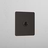 1G Double Pole Toggle Switch - Bronze