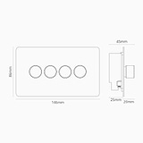4G Dimmer Switch - Paintable Bronze