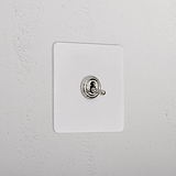 1G Retractive Toggle Switch _ Paintable Polished Nickel 