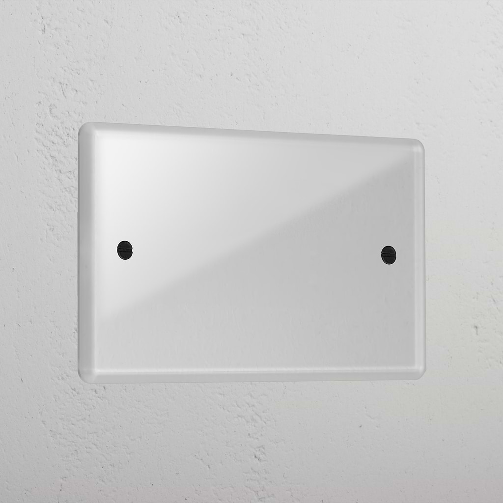 Clear Black 2G Blank Plate On Concrete Wall
