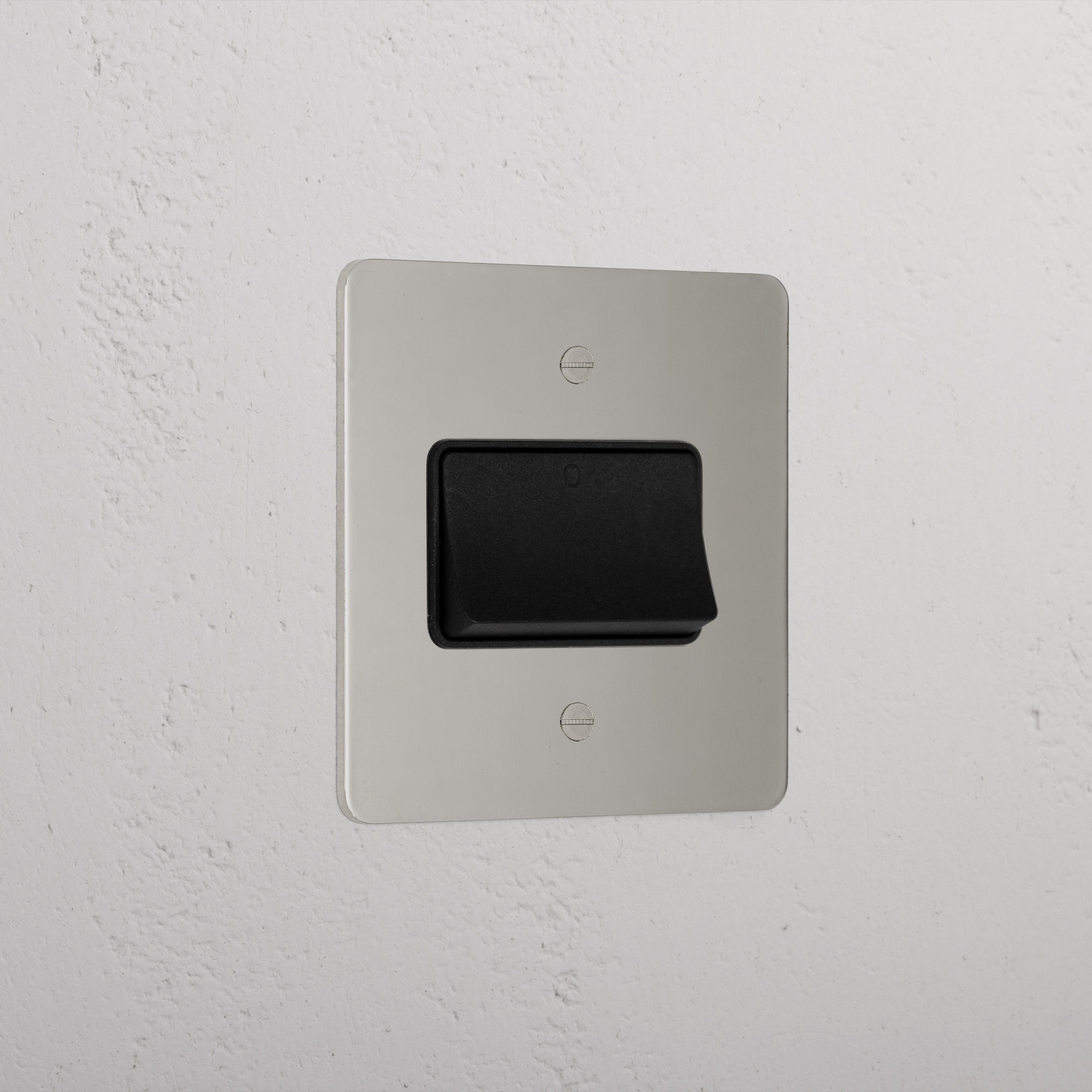 Luxury Polished Nickel Fan Isolator Switch Black