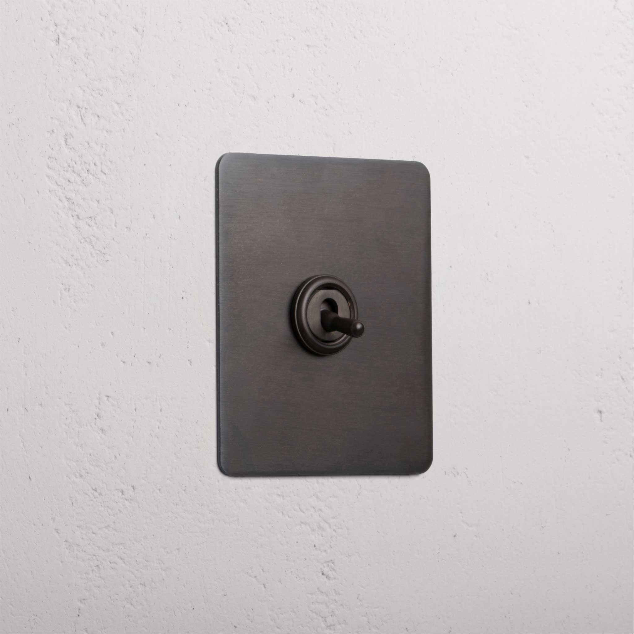 Bronze Slimline 1 Gang 2 Way Elegant Light Switch