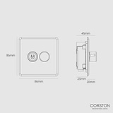 2G Mixed Switch 1T1D - Clear Antique Brass