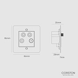 Aerial Socket - Paintable White