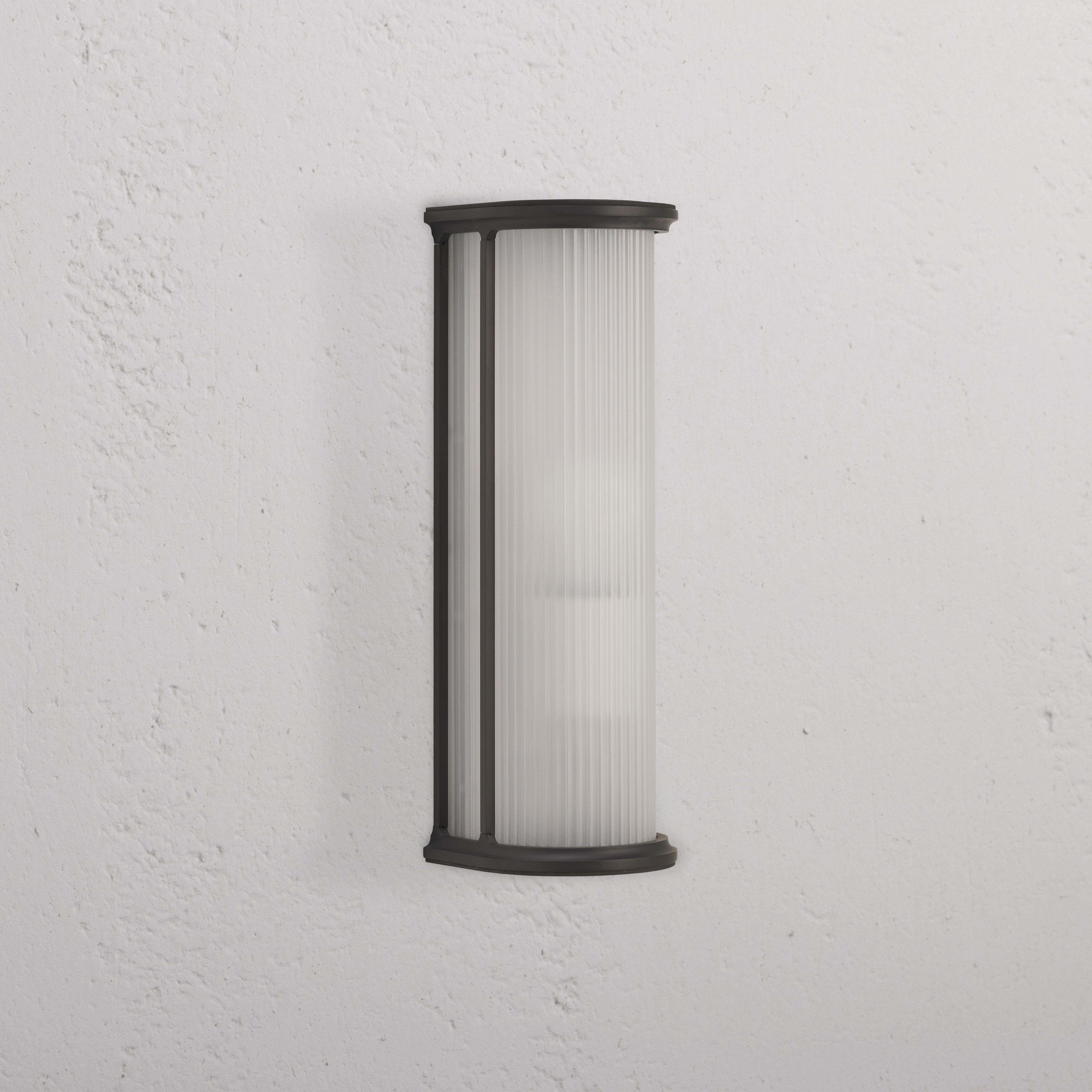 Bank Wall Light Fluted Glass – Bronze