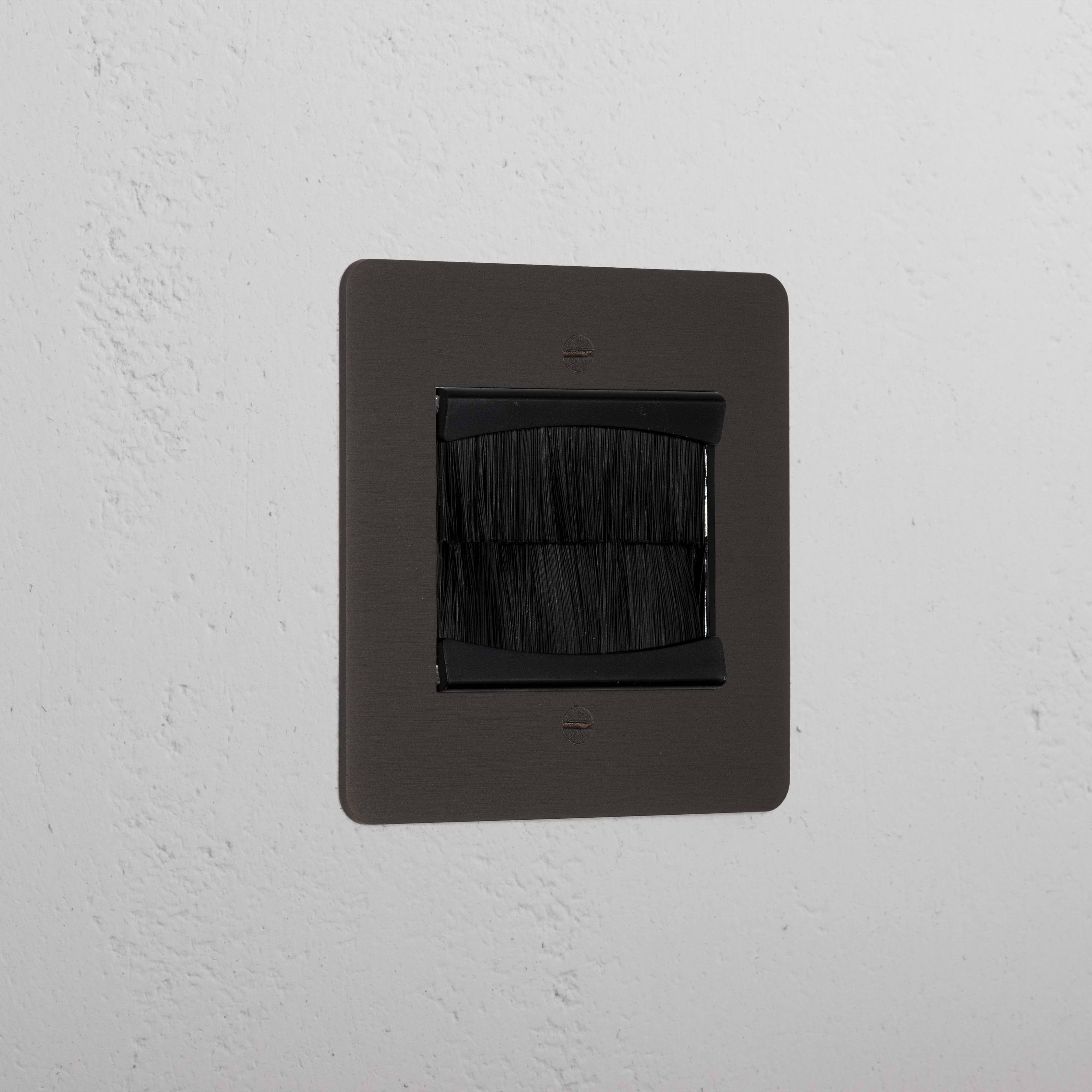 Bronze Luxury Single Brush Plate Black