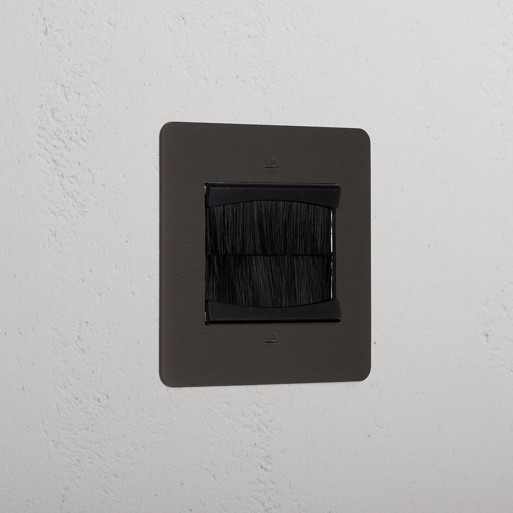 Bronze Luxury Single Brush Plate Black