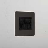 Bronze Luxury Single Brush Plate Black