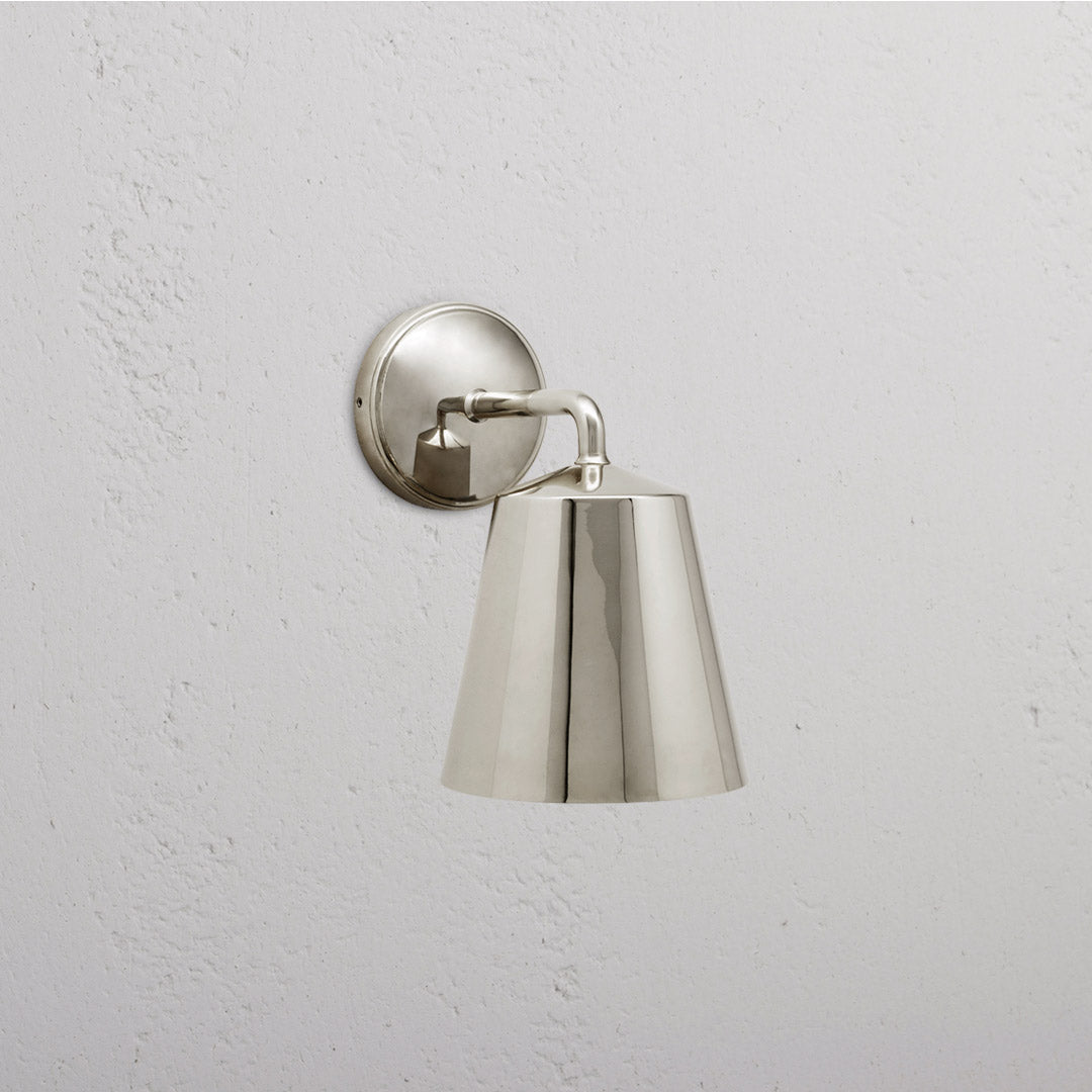 Polished Nickel Richmond Medium Wall Light On White Background