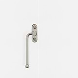Left-hand Southbank casement window handle in polished nickel, designed for casement window furniture.