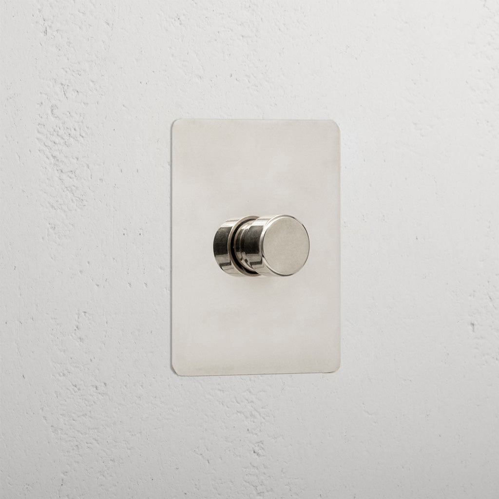 Interior Polished Nickel Slimline 1 Gang 2 Way Dimmer Light Switch