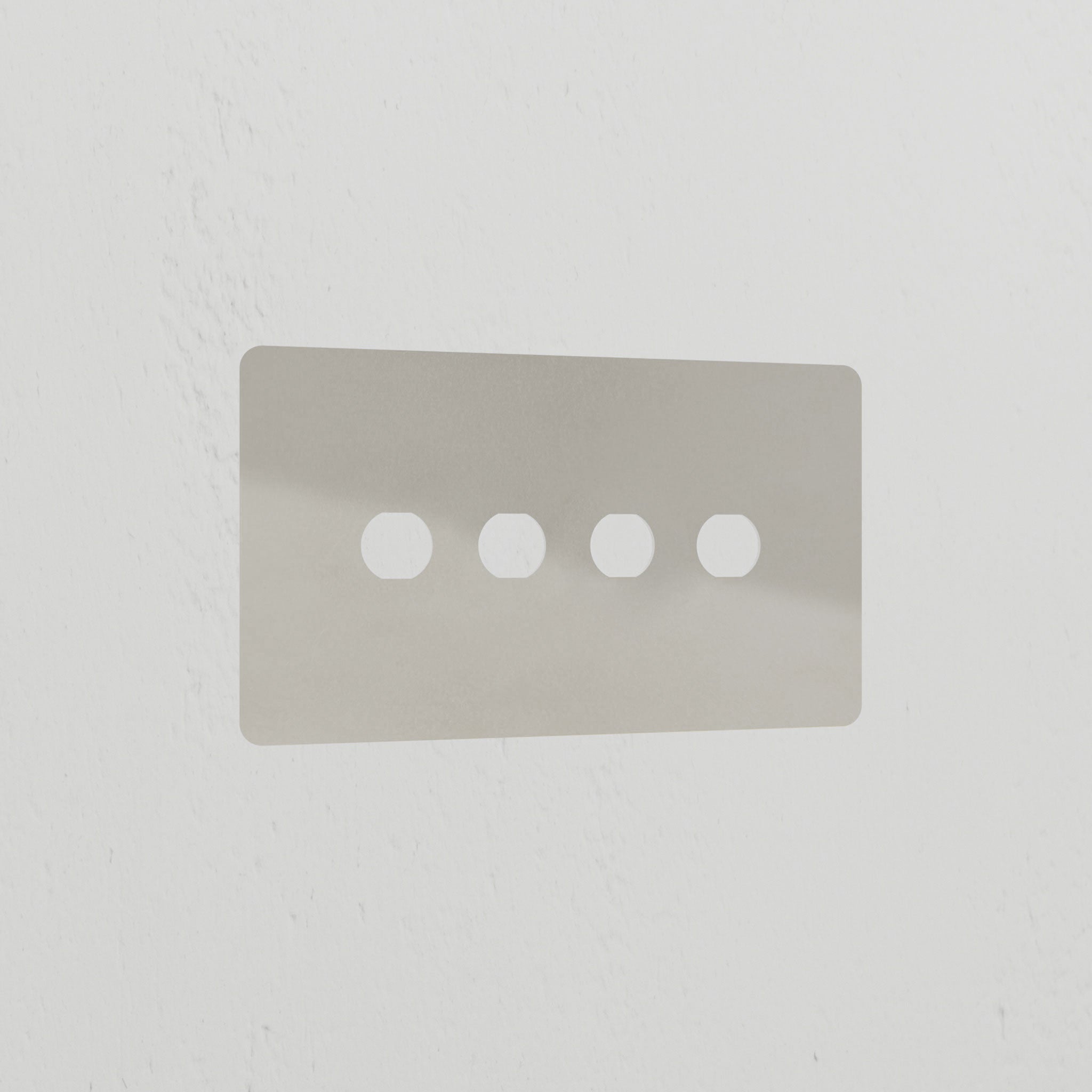 4G Switch Plate - Polished Nickel