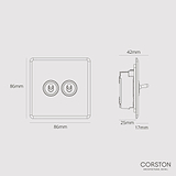 2G Intermediate Toggle Switch - Clear Bronze