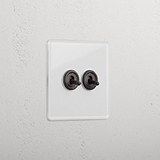 2G Intermediate Toggle Switch - Clear Bronze