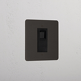 Bronze Modern Cat6 Socket Black