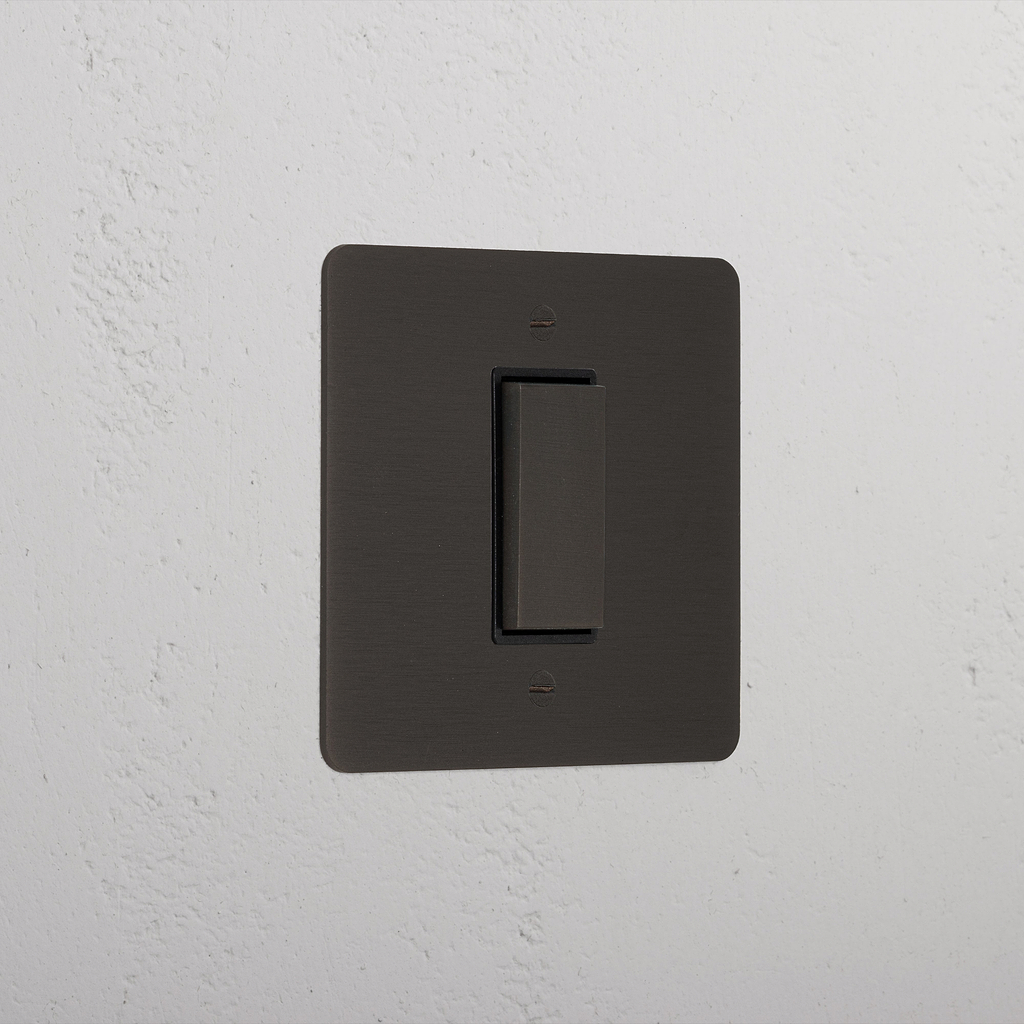 1G Centre Retractive Rocker Switch | Bronze | Corston