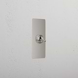 Elegant Polished Nickel 1 Gang 2 Way Architrave Toggle Light Switch
