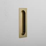 Regent Recessed Medium Pull - Antique Brass