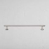 Polished Nickel Milliner Furniture Handle On White Background