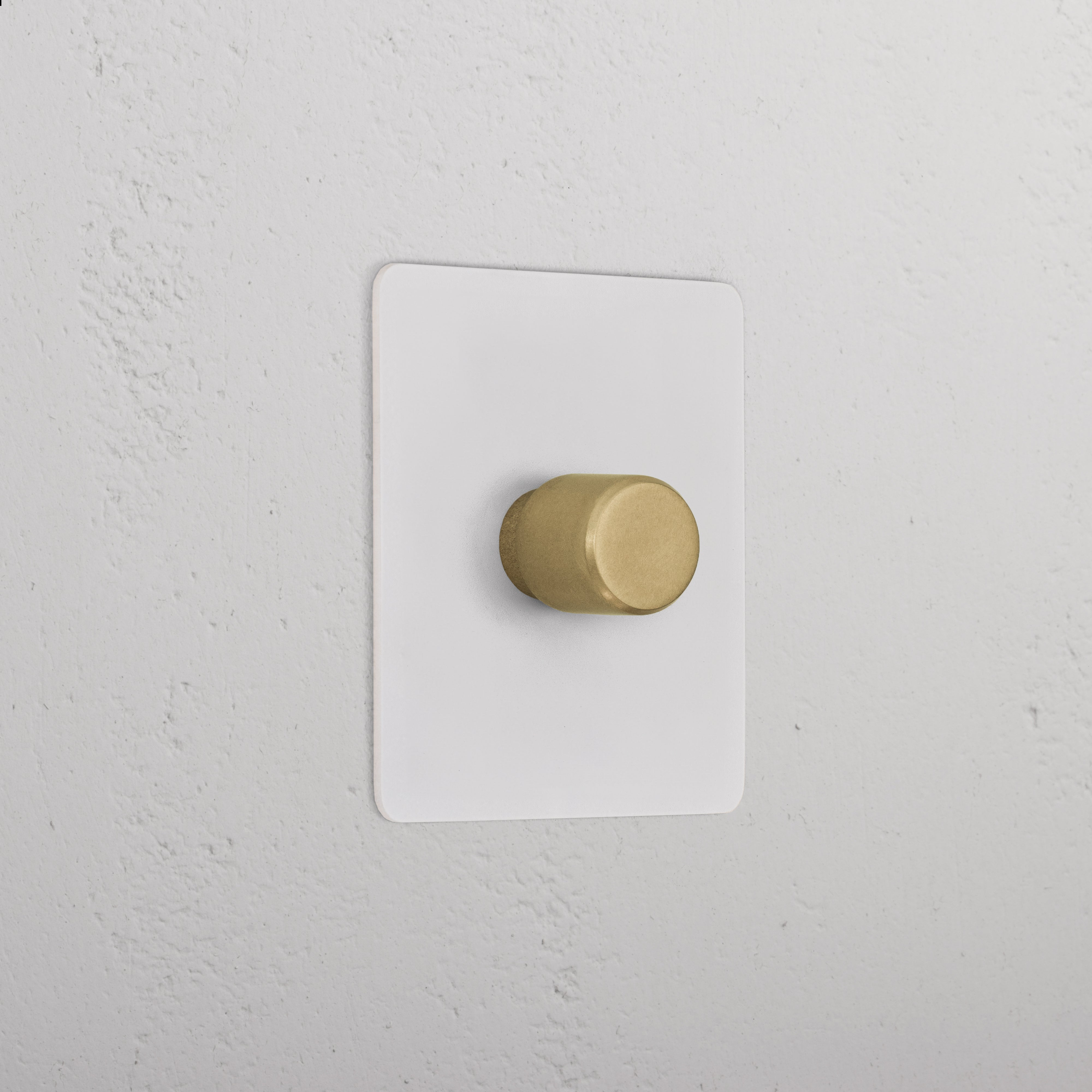 1G Dimmer Slimline Switch _ Paintable Antique Brass