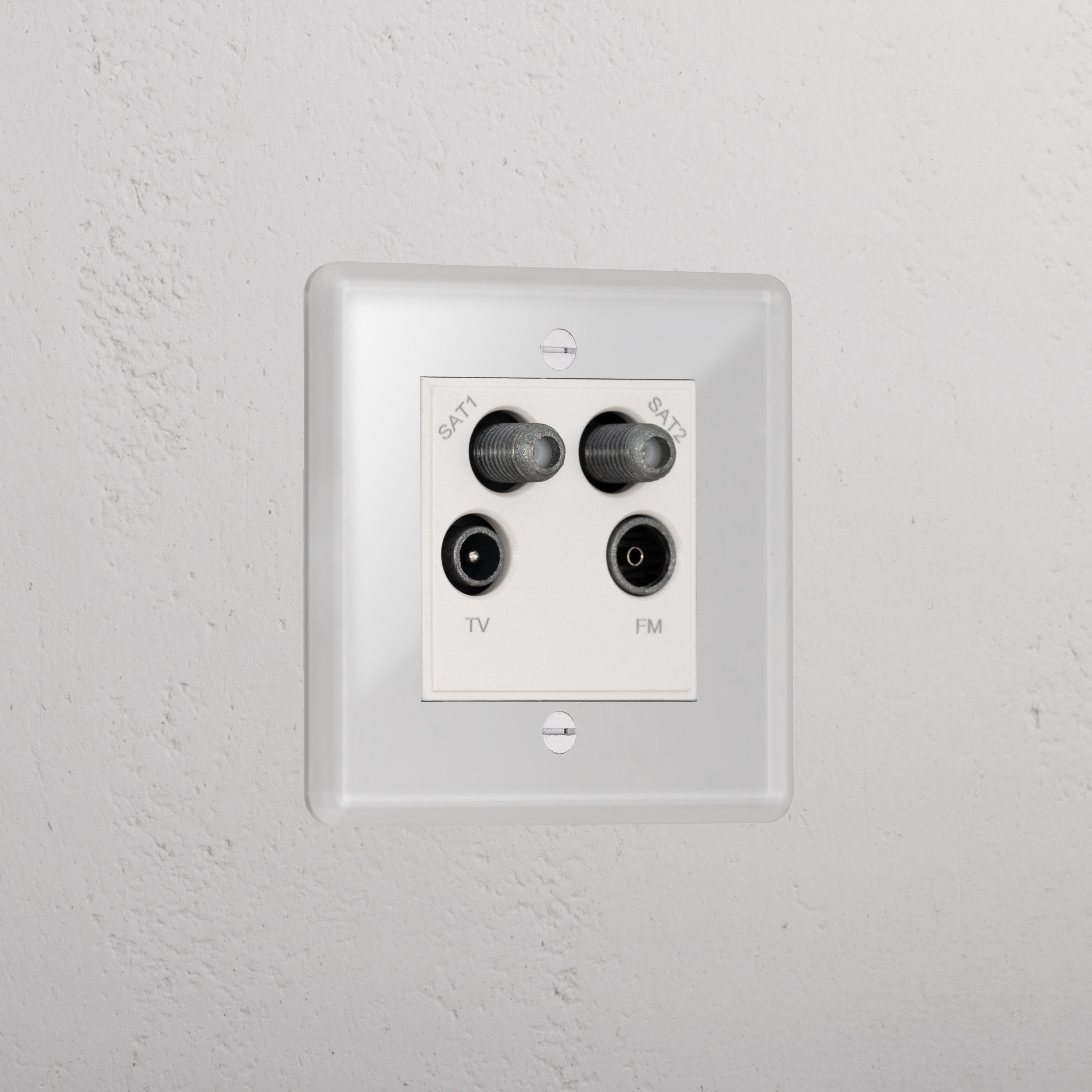 Clear Aerial Designer Socket White