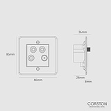 Aerial Socket - Clear Black