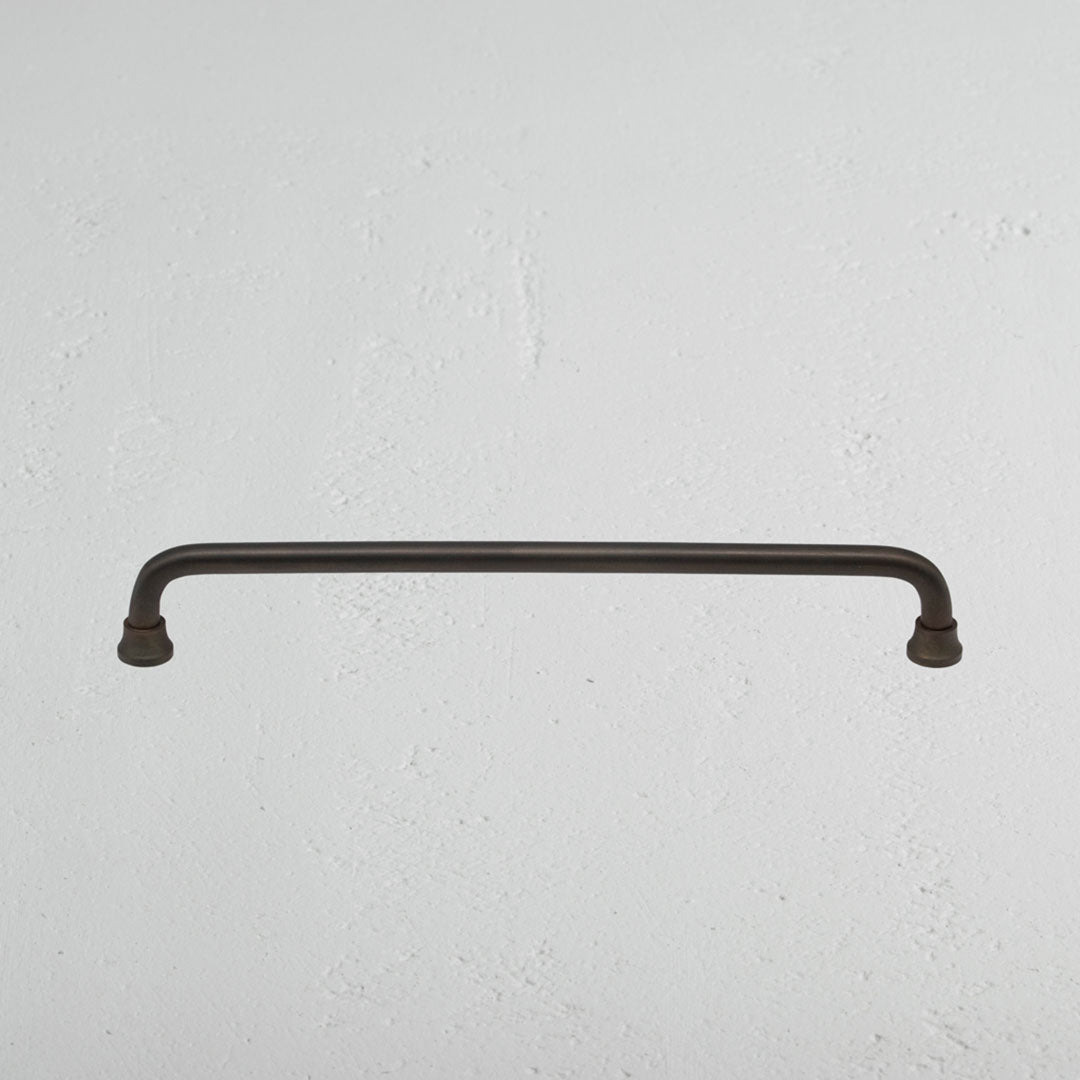 Bronze Sycamore Furniture Handle In White Background