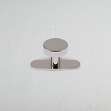 Polished Nickel Kilburn Furniture Knob On White Background