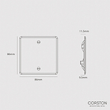 1G Blank Plate - Clear Black