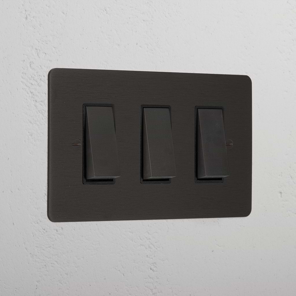 3G Two Way Rocker Switch | Bronze | Switches & Sockets – Corston