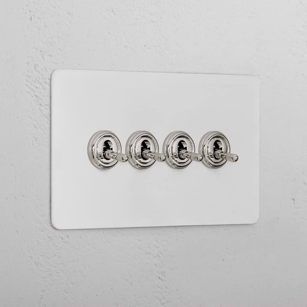 4G Two Way Toggle Switch _ Paintable Polished Nickel