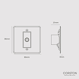 TV Outlet Socket - Clear Black
