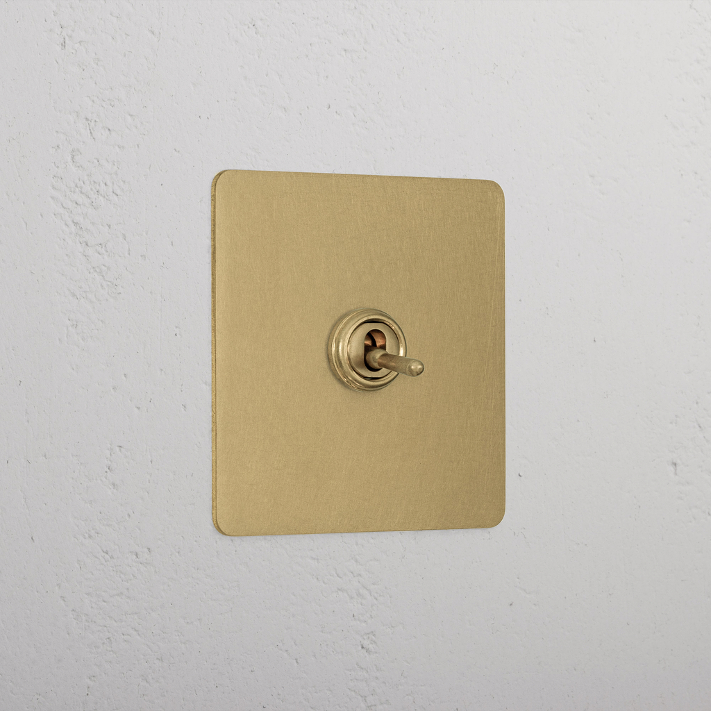 1G Intermediate Toggle Switch - Antique Brass